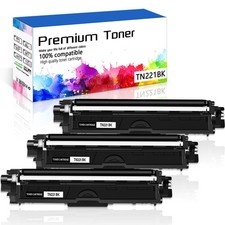 3 PK TN221 Black Toner Cartridge for Brother HL-3140CW HL-3150CDN HL-3170CDW picture