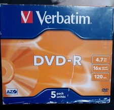 Verbatim DVD-R - 5 pack Brand new , still in box picture