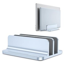 Stylish Adjustable Laptop Holder in Silver, Perfect for Dual Devices Up to 17.3