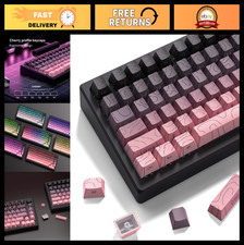 Pink Grey Topographic Backlit Gradient Keycap Set - Cherry Profile for Mechanica picture