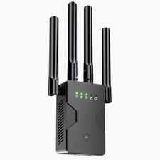 2026 WiFi Extender Internet Booster, 18000 Sq.Ft Ultra Long Range Home Black picture