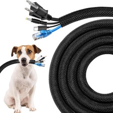 Cord Protectors from Pets No Chew, 25ft - 1/2 inch Ultra Durable Cord Covers picture