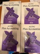 A Lot Of 4 BRAND NEW Shrink wrapped ACCPAC Plus Modules. JC, SA, RI, DV.  NFR. picture