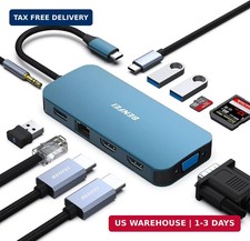BENFEI 11-in-1 USB C Hub Triple Display Docking Station Dual HDMI, VGA picture