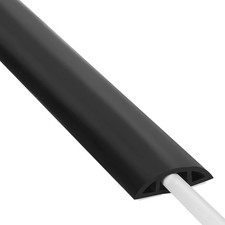 Floor Cord Cover 4ft,Cord Hider Floor Black,Cable Management Cover Prevent picture
