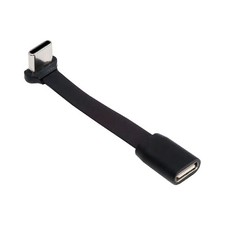Angled Ultra Slim Flat USB-C Type-C Male to Female Extension Power USB2.0 Cable picture