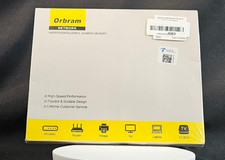 Orbram Cat 8 Ethernet Cable 25ft Flat Nylon Braided Cat8 SFTP 40Gbps 2000MHz NEW picture