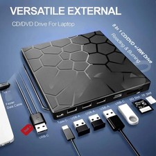 USB 3.0 Slim External CD DVD Drive Disc Player Burner Writer For Laptop PC Mac picture