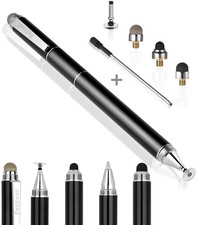 Stylus Pen 4-in-1 Disc for Touch Screens w/ 4 Replacement Tips – High Precision picture