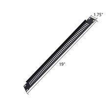 Metal Blank Rack Mount Panel Spacer 1U 2U 3U 4U Vented for 19
