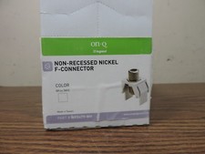 ON-Q legrand WP3479-WH Snap-In F-Connector, White Box of 20 picture