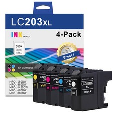 4pk New LC203XL LC-203 XL Ink Set For Brother MFC-4320DW J4420DW J5520DW picture