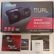 ASUS RX6600XT-O8G Graphics Card Video Card Pumped Up Gaming Used picture