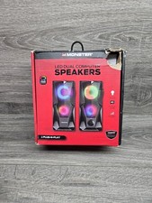 Monster USB-A Powered Gaming Speakers With LED 2 Pack picture