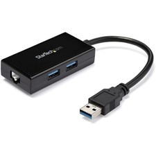 StarTech USB31000S2H USB 3.0 to Gigabit Network Adapter w/ 2-Port USB Hub picture