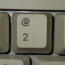At @ 2 Key Only For Micro Innovations Keyboard Replacement Part One Piece picture