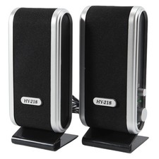 2 Pcs USB Computer Speakers Portable Speaker Stereo 3.5mm with Ear Jack for5570 picture