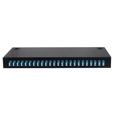 LC-SM 24 Duplex 48 Port Rack Mount Enclosure Box with Splice Tray Singlemode ... picture