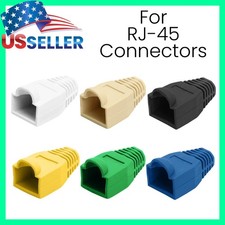 RJ45 Color Strain Relief Boots (50pcs) for RJ45 Cat5 Cat6 Cable Connectors Cap picture