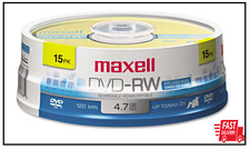 Maxell 635117 Rewritable Recording Format 4.7Gb DVD-RW Disc Playback on DVD picture
