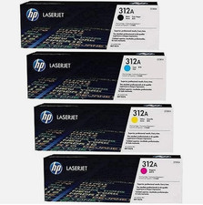 HP 312A Toner Set Genuine CF380A CF381A CF382A CF383A MFP M476dn M476dw NEW picture
