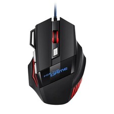 1 PC New Hyperspeed USB Gaming Mouse RGB Backlit Ergonomic Game Mice 7D Esports picture