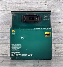 Logitech HD Pro Webcam C910 Black Full HD 1080 10MP Photos New In Box SEE DESCRI picture