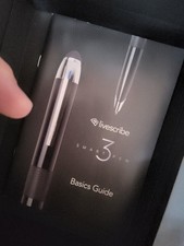 Livescribe 3 Smartpen Black Edition Smart Pen in Original Box / User Manual Pad picture