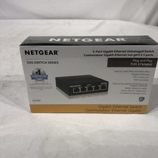 NETGEAR GS305P 5-Port PoE+ Gigabit Unmanaged Switch 63W Desktop Wall Mount Black picture