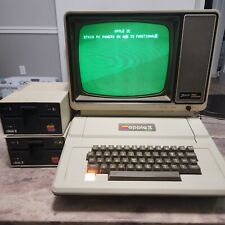 APPLE II PLUS COMPUTER A2S1048 w/ Two Drives, Joystick, Zenith ZVM-121, Sound Sa picture