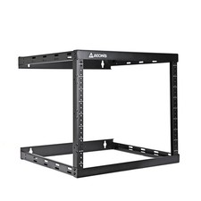 5 Pack of 8U 2-Post Wall Mount Open Frame, 18'
