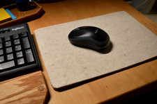 Handmade Wool Felt Mouse Pad | Thick Natural Cork Base for Office & Gaming picture