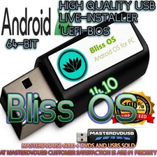 Bliss OS 14.10 USB Bootable Flash Drive – Android OS for PC/Laptops – 64‑Bit picture
