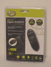 NEW Gear Head USB 2.0 Digital Micro SD/SDHC Card Reader Model CR3500SDHC Black  picture