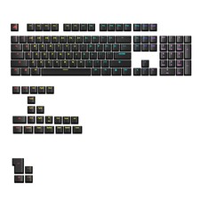 Glorious GPBT Backlit Keycaps Translucent Shine Through English US Black picture