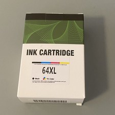 64 XL  Black & Color Ink Cartridge Combo New Sealed Exp. 08/14/2027 Compatible picture
