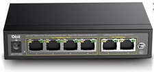 DBIT 6-Port Ethernet PoE Switch with 4 Ports PoE+, 2 Fast Ethernet Uplink, 10/10 picture