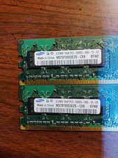 2x512MB ( 1GB kit)PC2-4200 SAMSUNG DDR2-533 M378T6553EZS-ce6 Desktop Ram Memory  picture