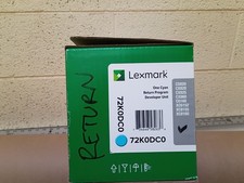 Lexmark 72K0DC0 Cyan Developer Unit fCS820 CX820 CX825  Open Box picture