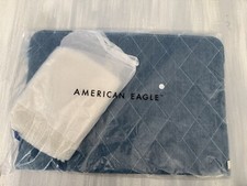 American Eagle Outfitters Laptop Sleeve with Removable Pen Pouch Denim AEO 1124 picture