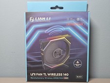 Lian Li Uni Fan TL Wireless 140 ARGB Single Reverse 14RTL1W1B Black-New & Sealed picture