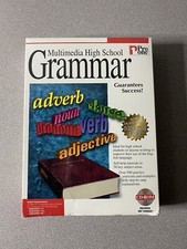 Multimedia High School Grammar (PC 1995 Pro One 2 Disc) Vintage Windows Software picture