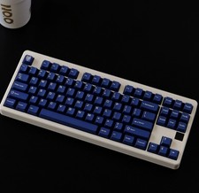 114-Key Two-Tone Factory Profile ABS Keycaps, Mixed Blue Backlight picture