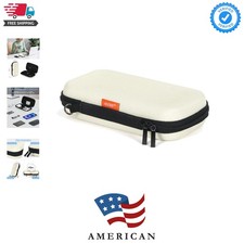 Off White Small Travel Electronic Organizer Case - Universal Hard Carrying Ca... picture