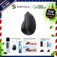 UGREEN Ergonomic Wireless Mouse, Bluetooth & 2.4G, Quiet Clicks, 4000 DPI picture