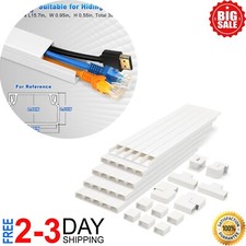 Cord Cover Raceway Kit 392.5 Inch Paintable Cable Concealer Wire Hider for Wall picture