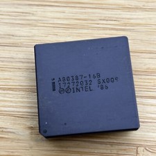 Intel A80387DX-16 FPU Math Co 16B processor 16MHz 387DX Processor i387 SX009 picture