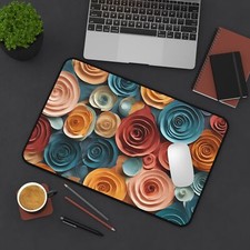Bright Abstract Desk Mat – Vibrant Design Office Decor, Computer Accessories picture