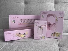 Pokemon x Razer Pink Pikachu & Eevee Full Set - Keyboard, Headset, Mouse & Pad picture