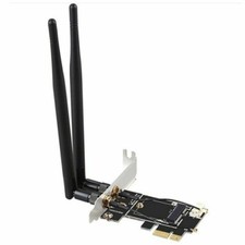 New Wireless WiFi Bluetooth Network Card Adapter PCIe X1 to M.2 Expansion Card picture